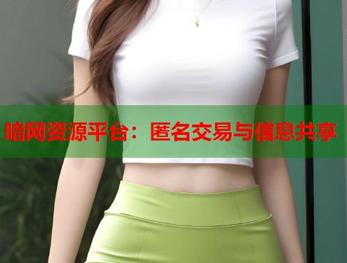 暗网资源平台：匿名交易与信息共享