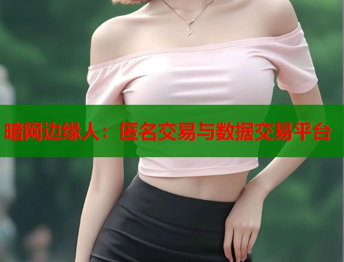 暗网边缘人：匿名交易与数据交易平台