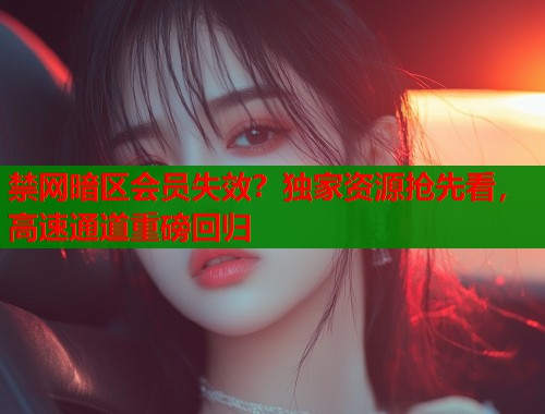 禁网暗区会员失效？独家资源抢先看，高速通道重磅回归