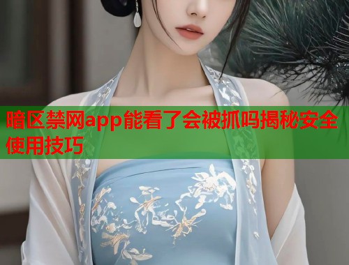 暗区禁网app能看了会被抓吗揭秘安全使用技巧