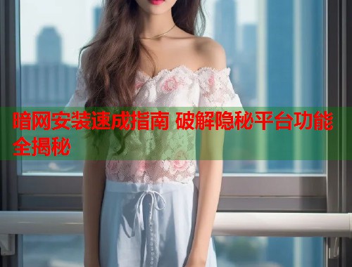 暗网安装速成指南 破解隐秘平台功能全揭秘