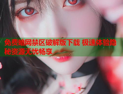 免费暗网禁区破解版下载 极速体验隐秘资源无忧畅享