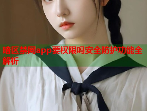 暗区禁网app要权限吗安全防护功能全解析