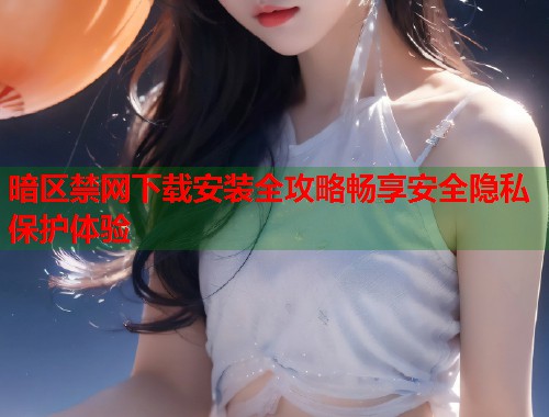 暗区禁网下载安装全攻略畅享安全隐私保护体验