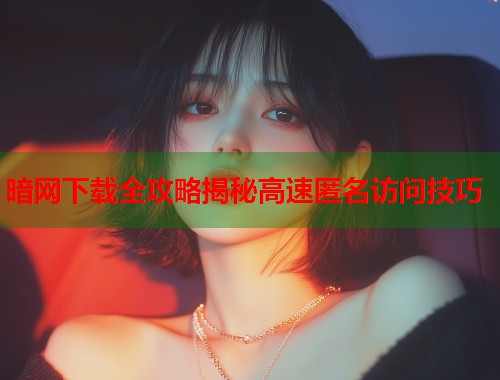 暗网下载全攻略揭秘高速匿名访问技巧