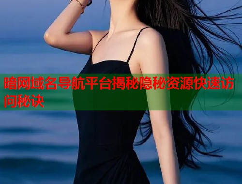 暗网域名导航平台揭秘隐秘资源快速访问秘诀