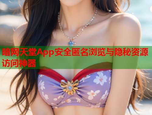 暗网天堂App安全匿名浏览与隐秘资源访问神器