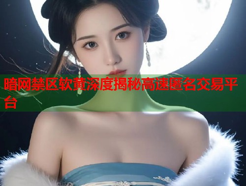 暗网禁区软黄深度揭秘高速匿名交易平台