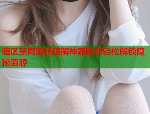 暗区禁网密码破解神器助你轻松解锁隐秘资源