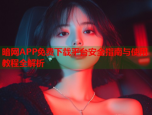 暗网APP免费下载平台安全指南与使用教程全解析