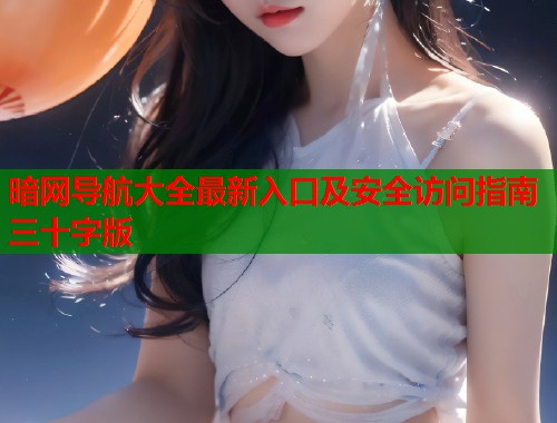 暗网导航大全最新入口及安全访问指南三十字版