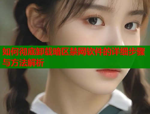 如何彻底卸载暗区禁网软件的详细步骤与方法解析