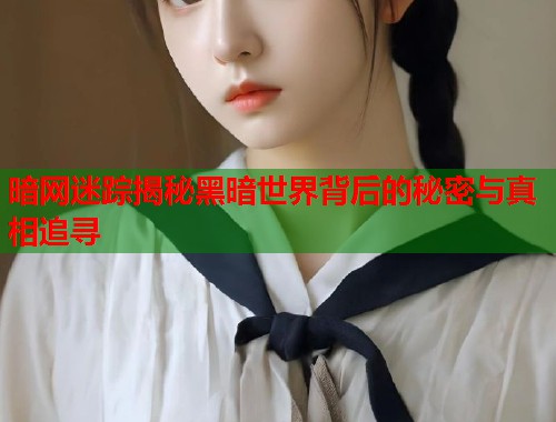 暗网迷踪揭秘黑暗世界背后的秘密与真相追寻