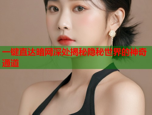 一键直达暗网深处揭秘隐秘世界的神奇通道