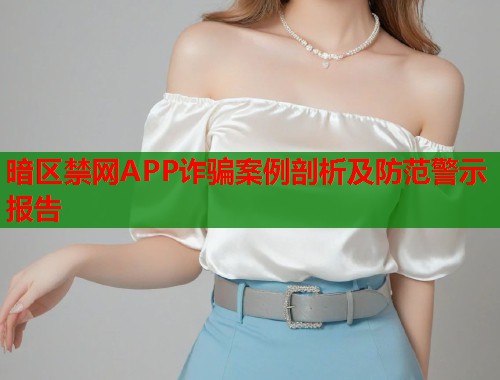 暗区禁网APP诈骗案例剖析及防范警示报告