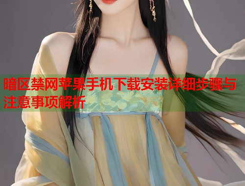 暗区禁网苹果手机下载安装详细步骤与注意事项解析