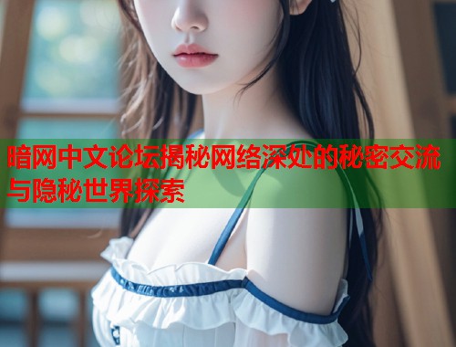 暗网中文论坛揭秘网络深处的秘密交流与隐秘世界探索