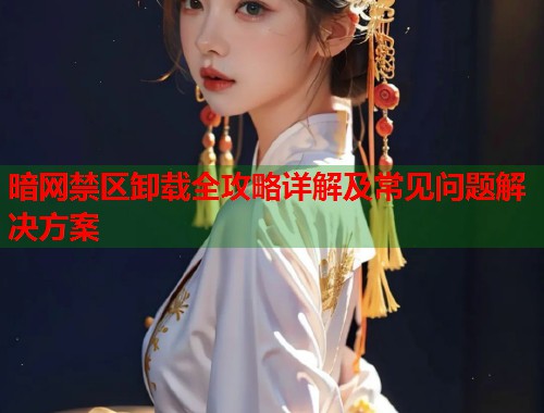 暗网禁区卸载全攻略详解及常见问题解决方案