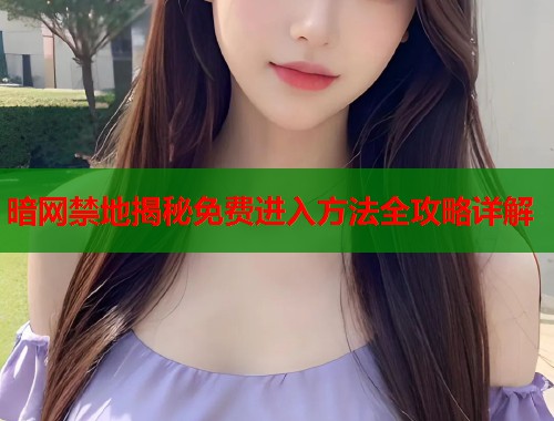 暗网禁地揭秘免费进入方法全攻略详解